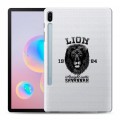 Дизайнерский пластиковый чехол для Samsung Galaxy Tab S6 Символика льва