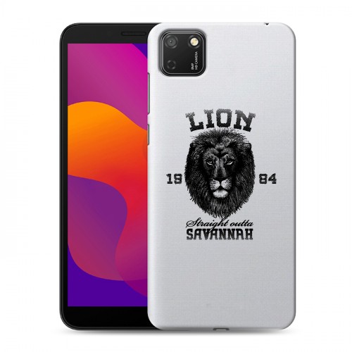 Дизайнерский силиконовый с усиленными углами чехол для Huawei Honor 9S Символика льва
