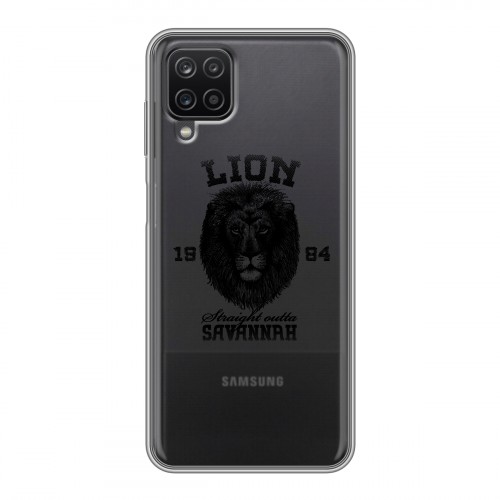 Дизайнерский силиконовый чехол для Samsung Galaxy A12 Символика льва