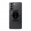 Дизайнерский пластиковый чехол для Samsung Galaxy S21 Символика льва