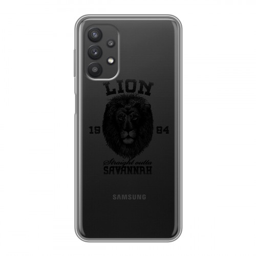 Дизайнерский силиконовый чехол для Samsung Galaxy A32 Символика льва
