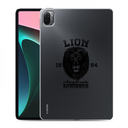 Дизайнерский силиконовый с усиленными углами чехол для Xiaomi Pad 5 Символика льва
