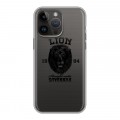 Дизайнерский силиконовый с усиленными углами чехол для Iphone 14 Pro Max Символика льва