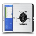 Дизайнерский силиконовый чехол для Samsung Galaxy Tab 4 10.1 Символика льва
