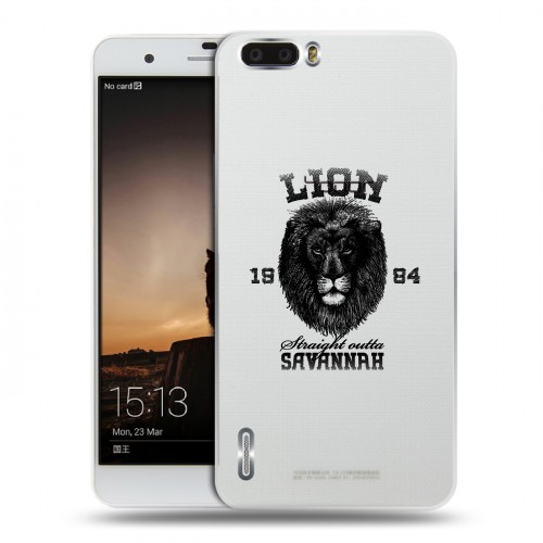 Дизайнерский пластиковый чехол для Huawei Honor 6 Plus Символика льва