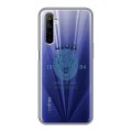 Полупрозрачный дизайнерский силиконовый чехол для Realme 6 Символика льва