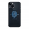 Полупрозрачный дизайнерский пластиковый чехол для Iphone 14 Символика льва