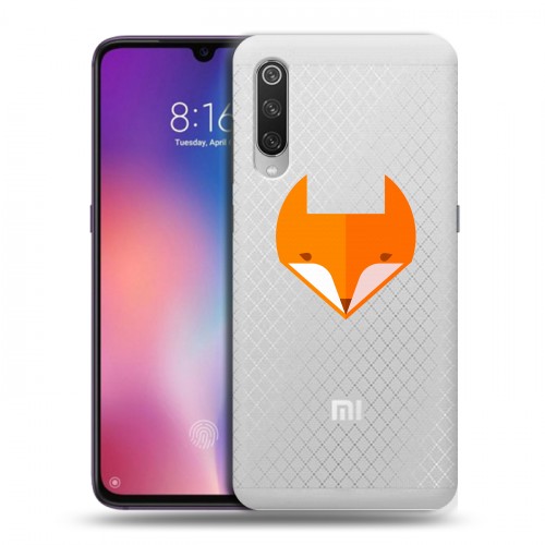 Полупрозрачный дизайнерский силиконовый с усиленными углами чехол для Xiaomi Mi9 Прозрачные лисы