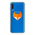 Полупрозрачный дизайнерский пластиковый чехол для Samsung Galaxy A50 Прозрачные лисы