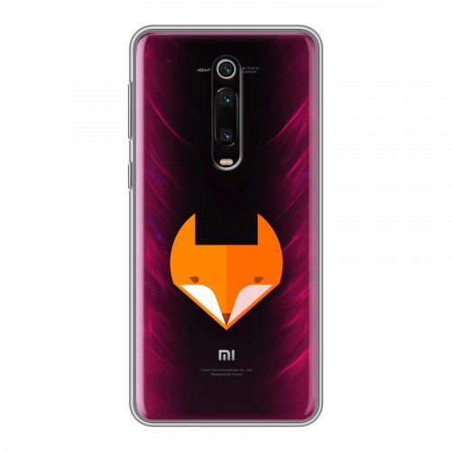 Полупрозрачный дизайнерский силиконовый чехол для Xiaomi RedMi K20 Прозрачные лисы