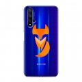 Полупрозрачный дизайнерский пластиковый чехол для Huawei Honor 20 Прозрачные лисы