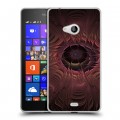 Дизайнерский пластиковый чехол для Microsoft Lumia 540 Абстракции Вращение