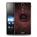 Дизайнерский пластиковый чехол для Sony Xperia TX Абстракции Вращение