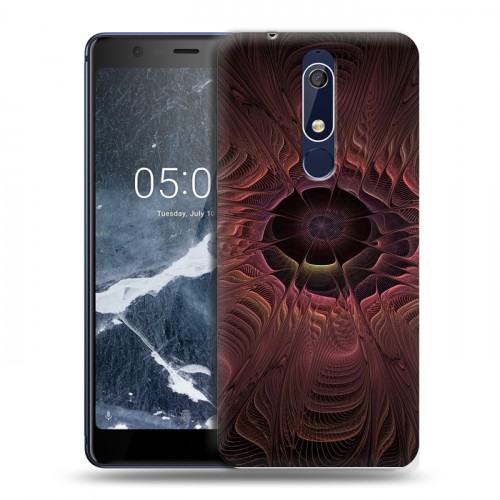 Дизайнерский пластиковый чехол для Nokia 5.1 Абстракции Вращение