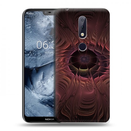 Дизайнерский пластиковый чехол для Nokia 6.1 Plus Абстракции Вращение