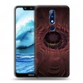 Дизайнерский пластиковый чехол для Nokia 5.1 Plus Абстракции Вращение