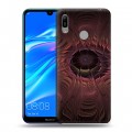 Дизайнерский пластиковый чехол для Huawei Y6 (2019) Абстракции Вращение