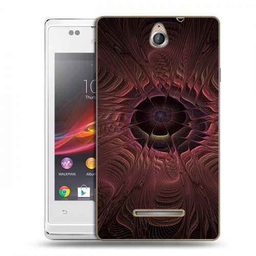 Дизайнерский пластиковый чехол для Sony Xperia E Абстракции Вращение