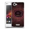 Дизайнерский пластиковый чехол для Sony Xperia L Абстракции Вращение