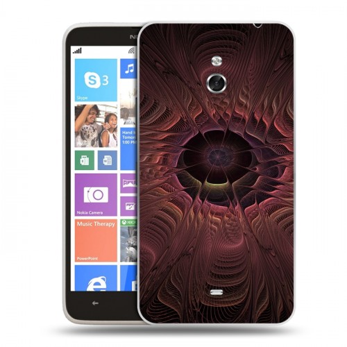 Дизайнерский пластиковый чехол для Nokia Lumia 1320 Абстракции Вращение