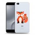 Полупрозрачный дизайнерский пластиковый чехол для Xiaomi Mi5C Лиса - шаман