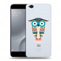 Полупрозрачный дизайнерский пластиковый чехол для Xiaomi Mi5C Совы 