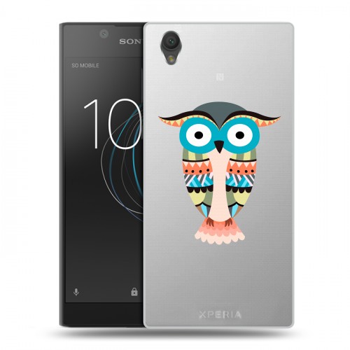 Полупрозрачный дизайнерский пластиковый чехол для Sony Xperia L1 Совы 