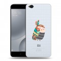 Полупрозрачный дизайнерский пластиковый чехол для Xiaomi Mi5C Совы 