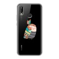 Полупрозрачный дизайнерский пластиковый чехол для Huawei P20 Lite Совы 