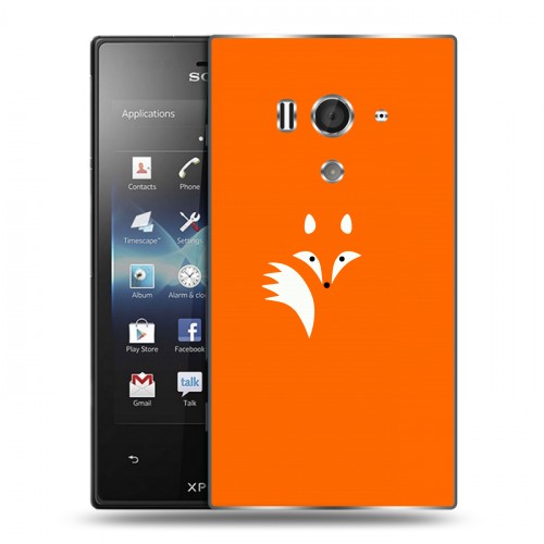 Дизайнерский пластиковый чехол для Sony Xperia acro S Лиса