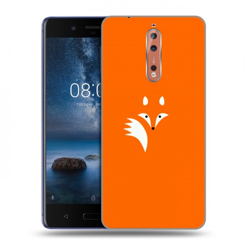 Дизайнерский пластиковый чехол для Nokia 8 Лиса