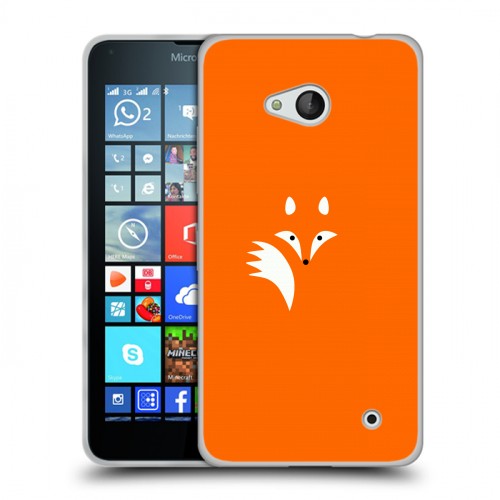 Дизайнерский пластиковый чехол для Microsoft Lumia 640 Лиса