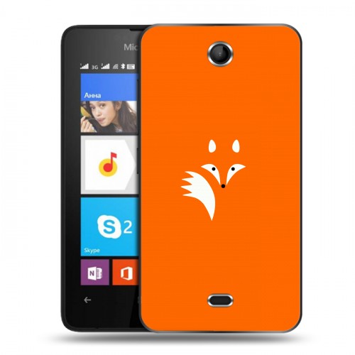 Дизайнерский силиконовый чехол для Microsoft Lumia 430 Dual SIM Лиса