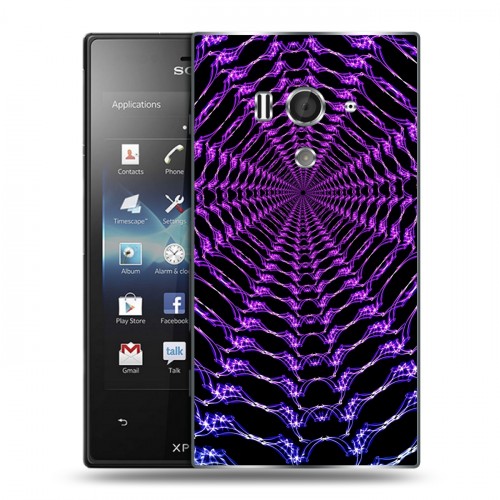 Дизайнерский пластиковый чехол для Sony Xperia acro S Абстракции Вращение