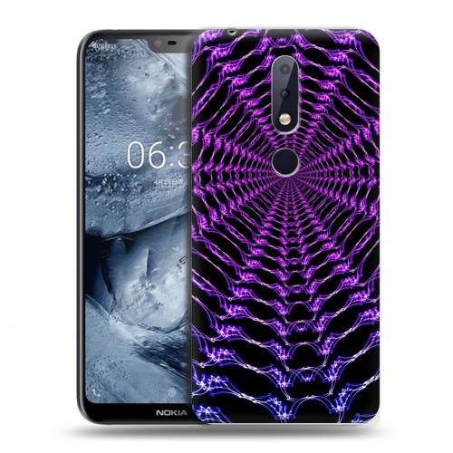 Дизайнерский силиконовый чехол для Nokia 6.1 Plus Абстракции Вращение