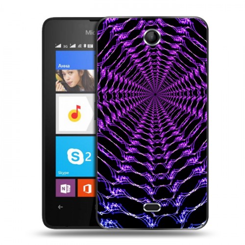Дизайнерский силиконовый чехол для Microsoft Lumia 430 Dual SIM Абстракции Вращение