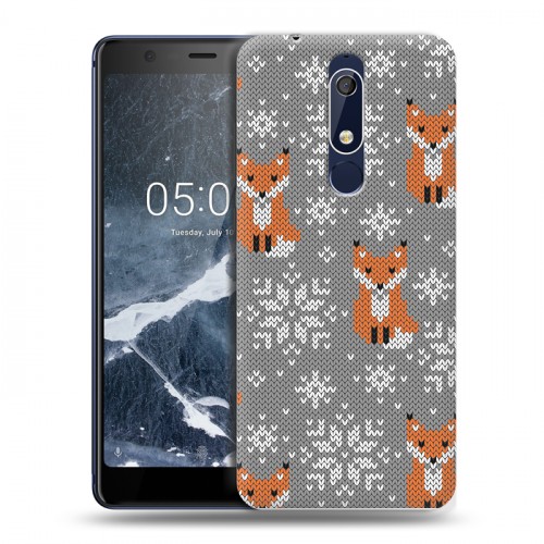 Дизайнерский пластиковый чехол для Nokia 5.1 Лисы