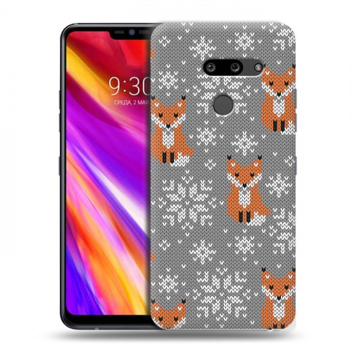 Дизайнерский пластиковый чехол для LG G8 ThinQ Лисы