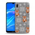 Дизайнерский пластиковый чехол для Huawei Y6 (2019) Лисы