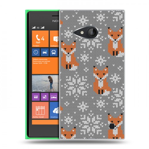 Дизайнерский пластиковый чехол для Nokia Lumia 730/735 Лисы