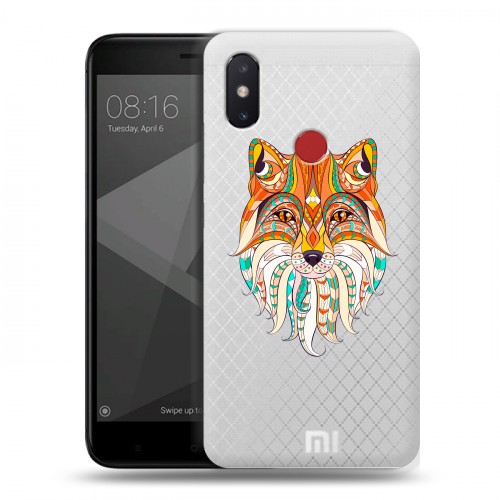 Полупрозрачный дизайнерский пластиковый чехол для Xiaomi Mi8 SE Животный арт 4