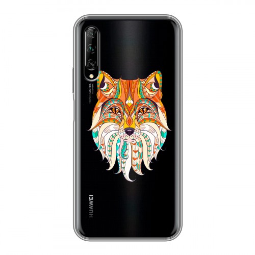 Полупрозрачный дизайнерский силиконовый чехол для Huawei Y9s Животный арт 4