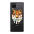 Полупрозрачный дизайнерский силиконовый чехол для Samsung Galaxy A12 Животный арт 4