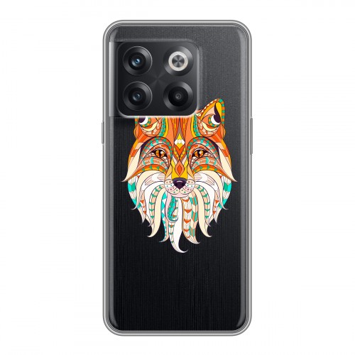 Полупрозрачный дизайнерский пластиковый чехол для OnePlus 10T Животный арт 4