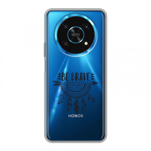 Полупрозрачный дизайнерский силиконовый чехол для Huawei Honor Magic 4 Lite 5G Прозрачные ловцы снов