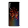 Полупрозрачный дизайнерский силиконовый чехол для Huawei Y8p Прозрачные ловцы снов