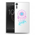 Полупрозрачный дизайнерский пластиковый чехол для Sony Xperia XZs Прозрачные ловцы снов