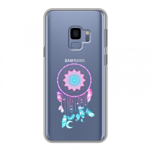 Полупрозрачный дизайнерский пластиковый чехол для Samsung Galaxy S9 Прозрачные ловцы снов