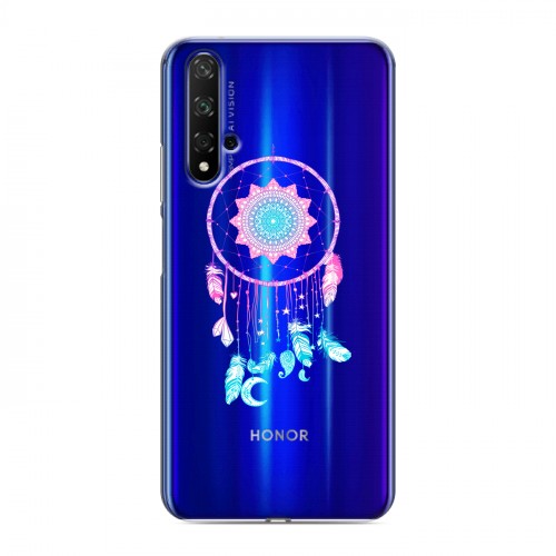 Полупрозрачный дизайнерский пластиковый чехол для Huawei Honor 20 Прозрачные ловцы снов