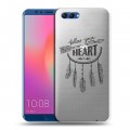 Полупрозрачный дизайнерский пластиковый чехол для Huawei Honor View 10 Прозрачные ловцы снов